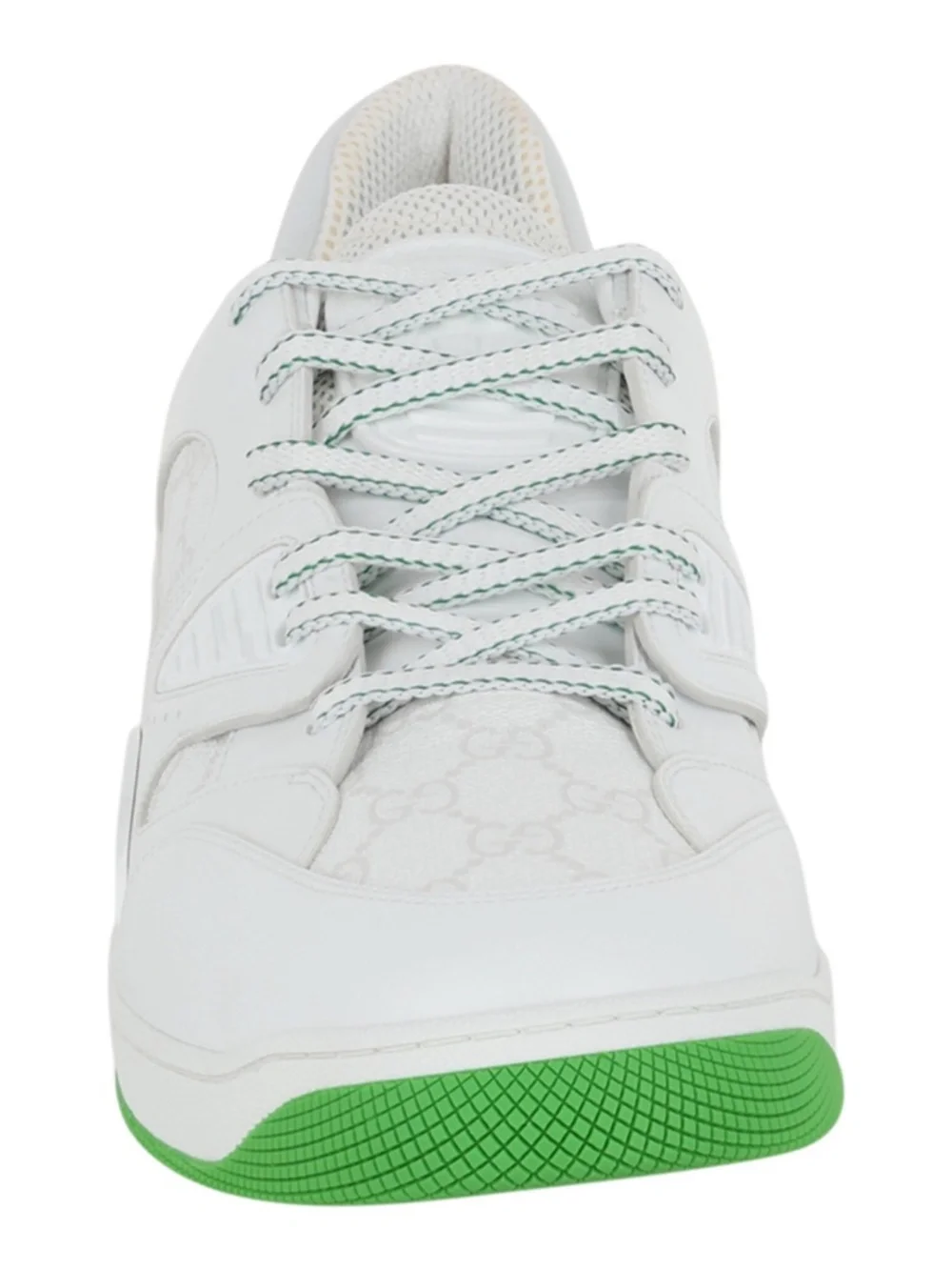 Gucci Basket Leather Low-Top Sneakers 14.5